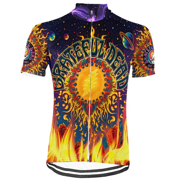 Customized Grateful Dead New Collection 1 Short Sleeve Cycling Jersey for Men and Women