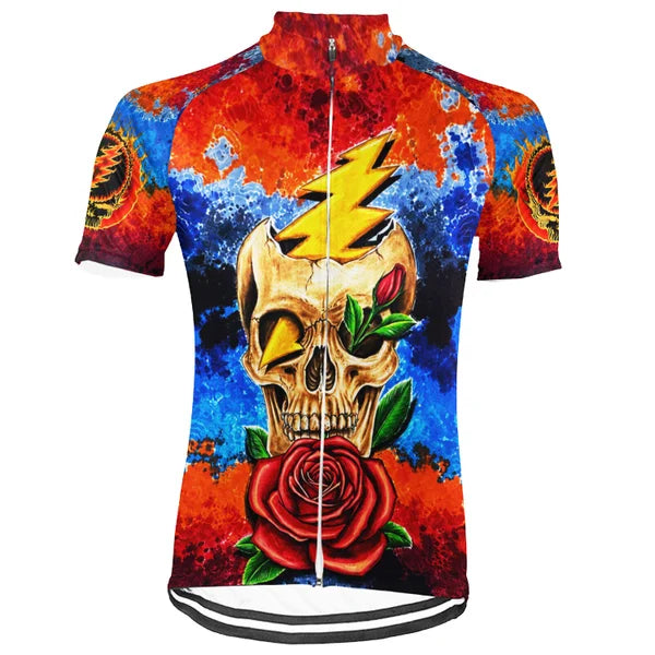Customized Grateful Dead New Collection 2 Short Sleeve Cycling Jersey for Men and Women