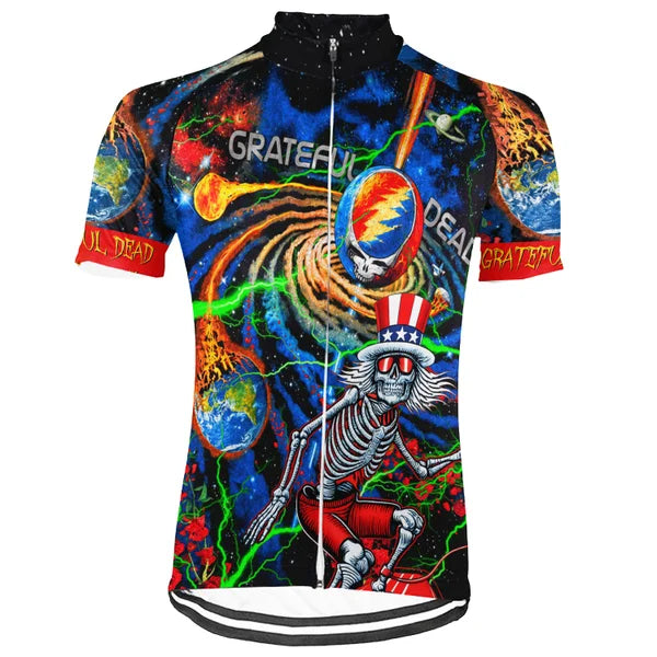 Customized Grateful Dead New Collection 2 Short Sleeve Cycling Jersey for Men and Women