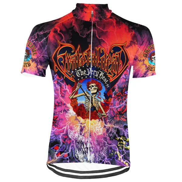 Customized Grateful Dead New Collection 2 Short Sleeve Cycling Jersey for Men and Women