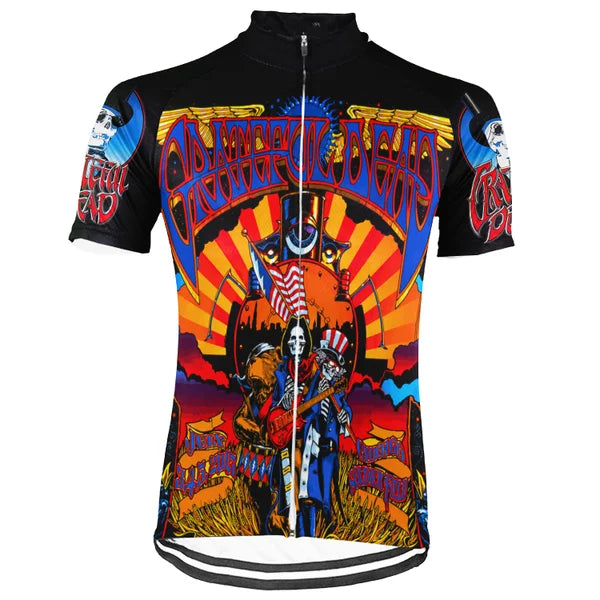 Customized Grateful Dead New Collection 2 Short Sleeve Cycling Jersey for Men and Women