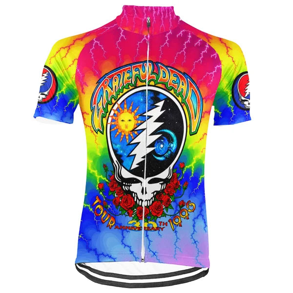 Customized Grateful Dead New Collection 2 Short Sleeve Cycling Jersey for Men and Women