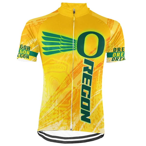Customized Oregon Short Sleeve Cycling Jersey for Men and Women