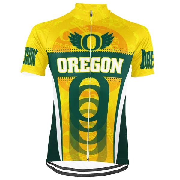 Customized Oregon Short Sleeve Cycling Jersey for Men and Women