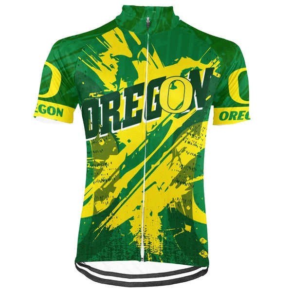 Customized Oregon Short Sleeve Cycling Jersey for Men and Women