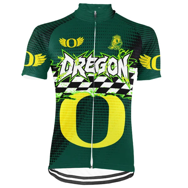 Customized Oregon Short Sleeve Cycling Jersey for Men and Women