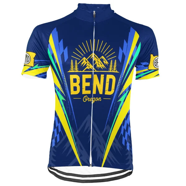 Customized Bend Oregon Short Sleeve Cycling Jersey for Men and Women