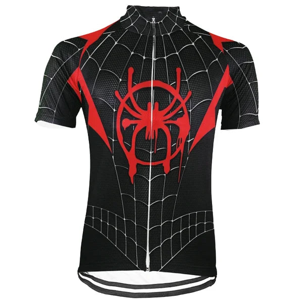Customized Spider Man New Collection Short Sleeve Cycling Jersey for Men and Women