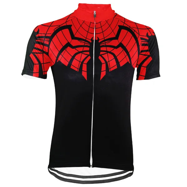 Customized Spider Man New Collection Short Sleeve Cycling Jersey for Men and Women