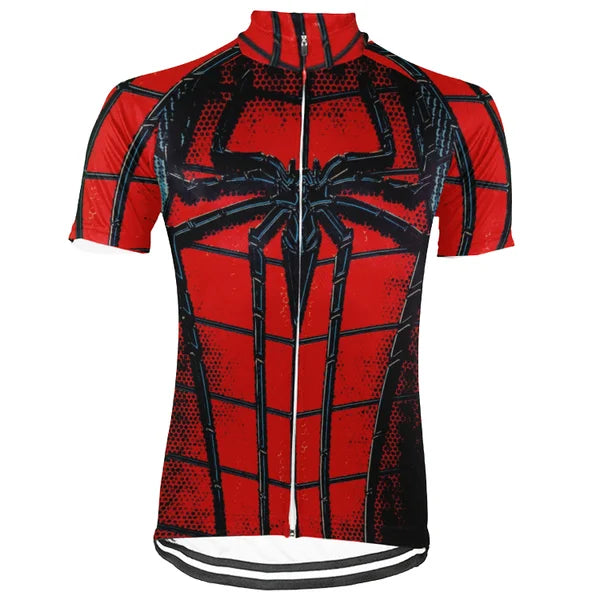 Customized Spider Man New Collection Short Sleeve Cycling Jersey for Men and Women