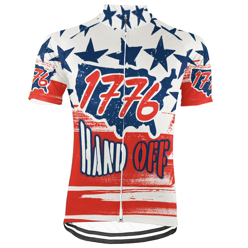 Collection 3- HANDS OFF! MY SOCIAL SECURITY Short Sleeve Cycling Jersey For Men And Women