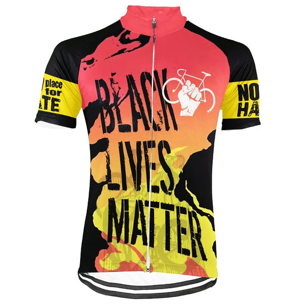 Customized Black Lives Matter Collection 2 Short Sleeve Cycling Jersey for Men