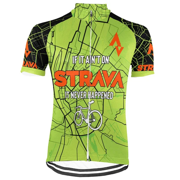 Customized Strava New Collection Short Sleeve Cycling Jersey For Men And Women