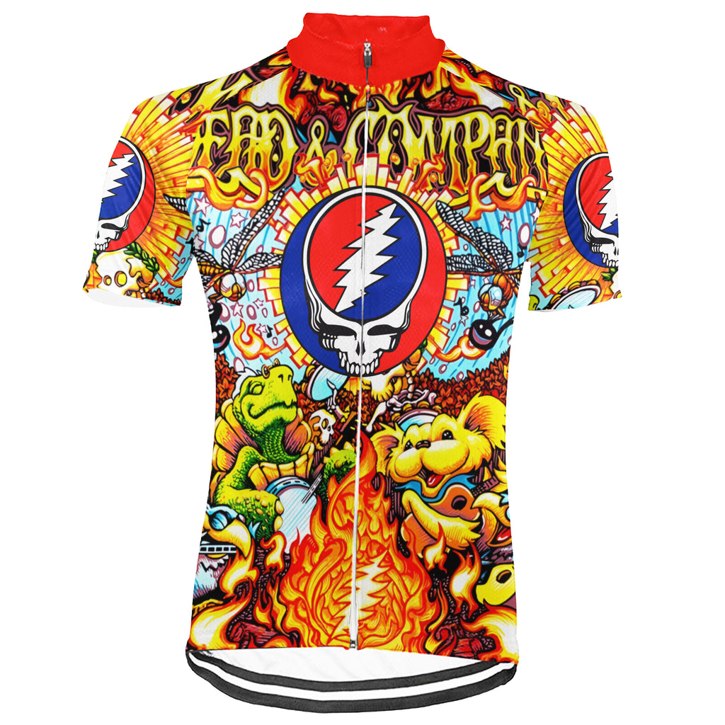 Customized Grateful Dead Skull Cycling Jersey For Men