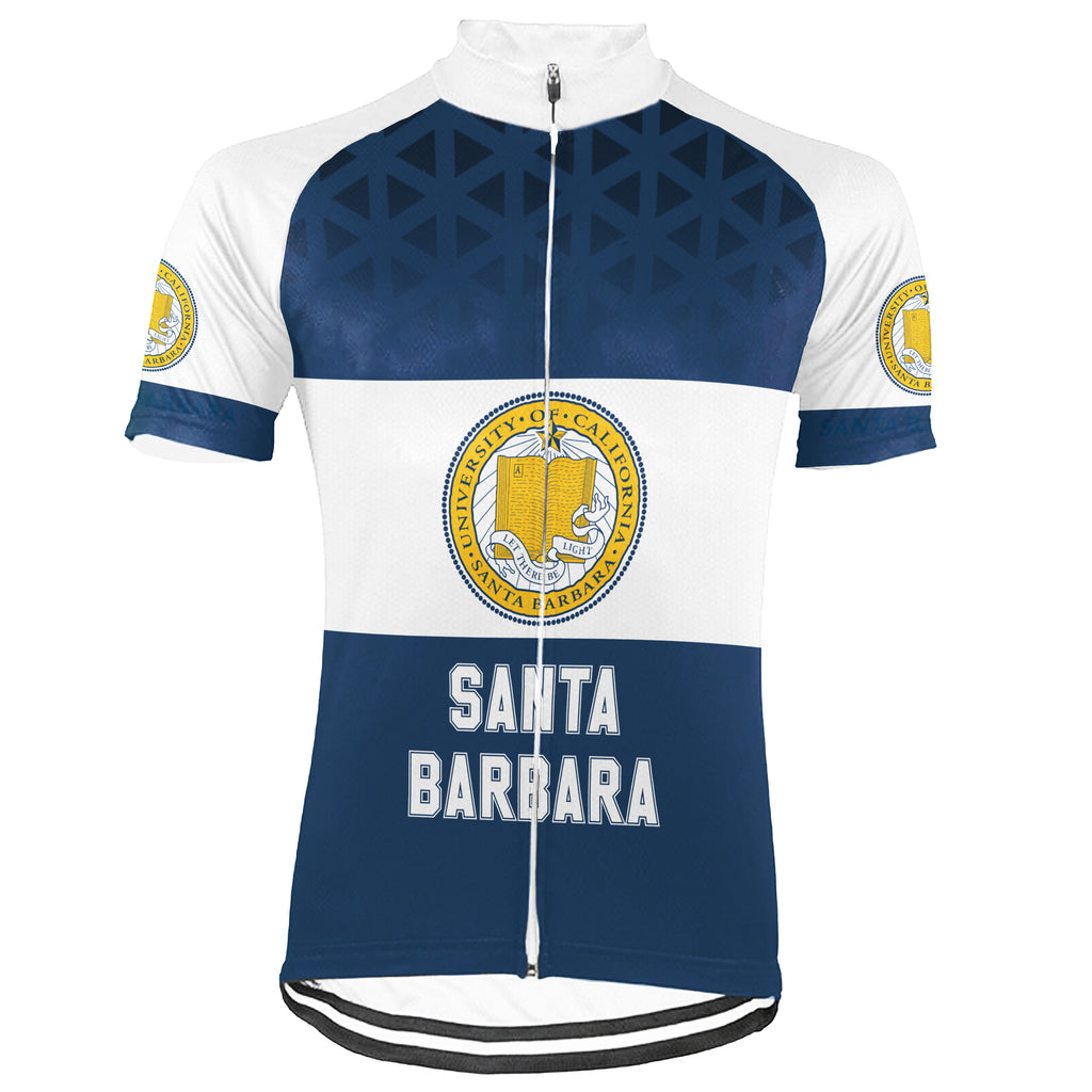 Customized University Of California Santa Barbara (UCSB) Short Sleeve Cycling Jersey For Men And Women