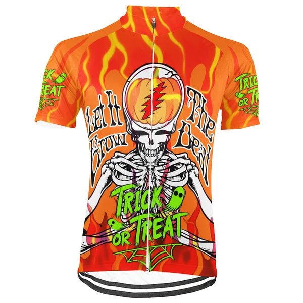 Customized Skull Grateful Dead Fan Short Sleeve Cycling Jersey For Men And Women