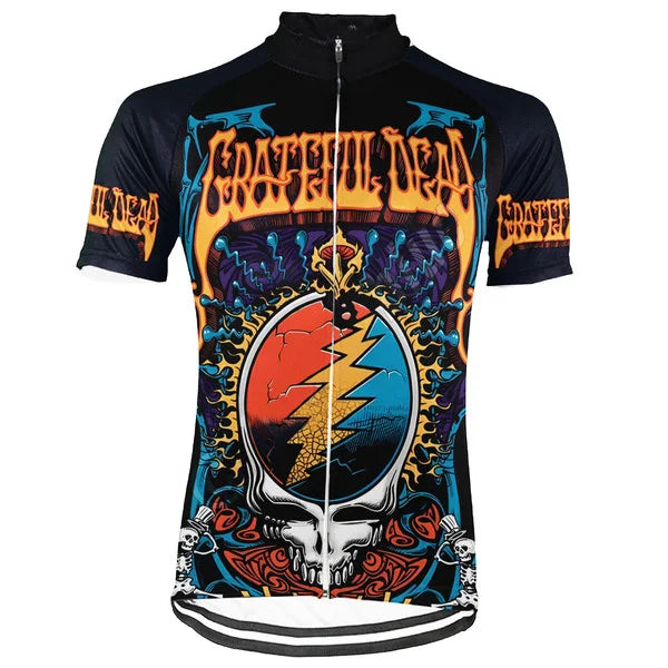 Customized Grateful Dead Skull Cycling Jersey For Men