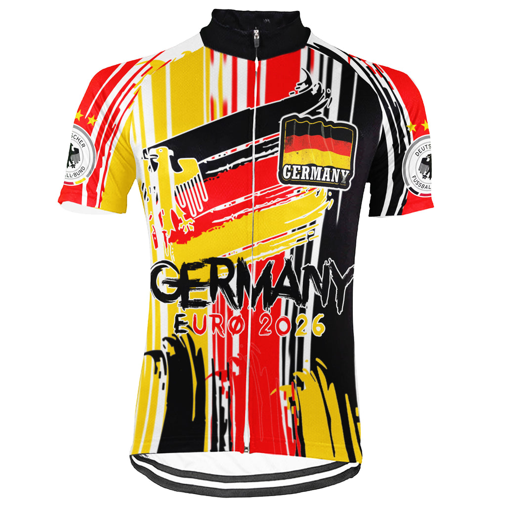 Customized Germany Short Sleeve Cycling Jersey for Men and Women