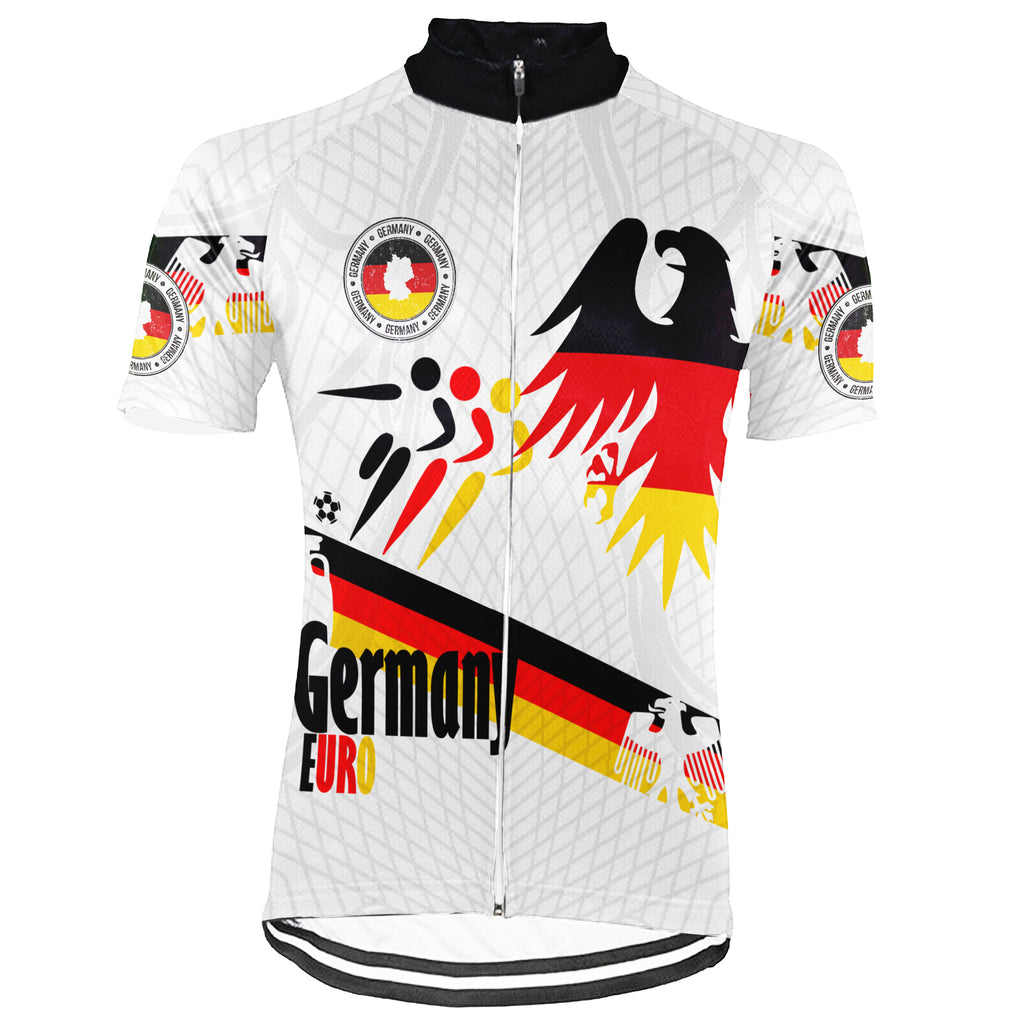 Customized Germany Short Sleeve Cycling Jersey for Men and Women