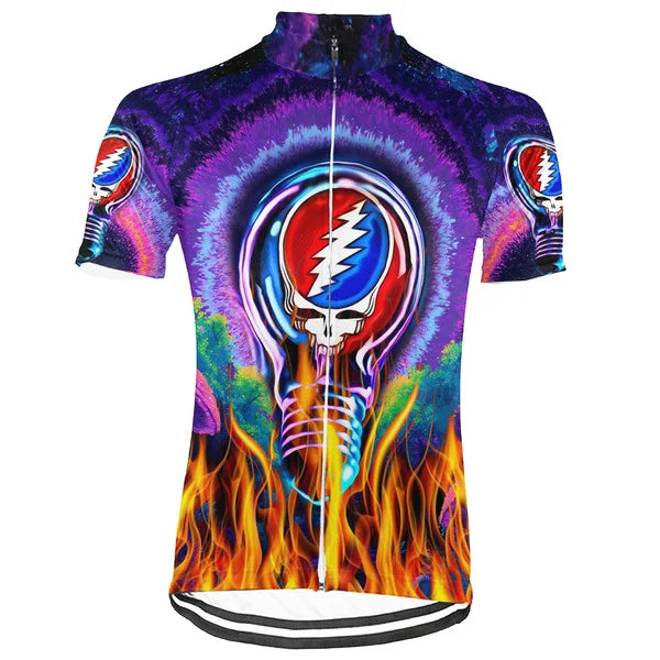 Customized Grateful Dead Skull Cycling Jersey For Men