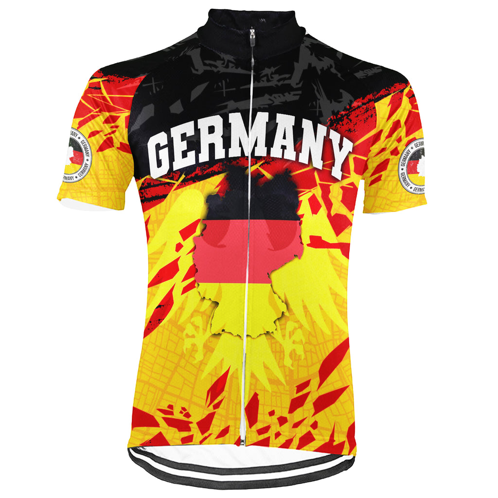 Customized Germany Short Sleeve Cycling Jersey for Men and Women