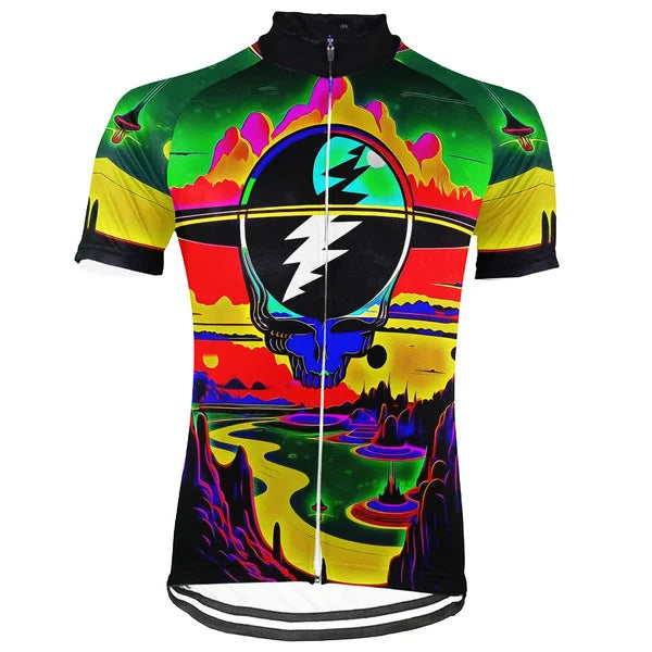 Customized Grateful Dead Skull Cycling Jersey For Men