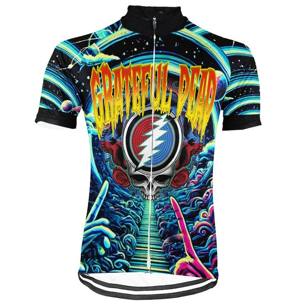 Customized Grateful Dead Skull Cycling Jersey For Men