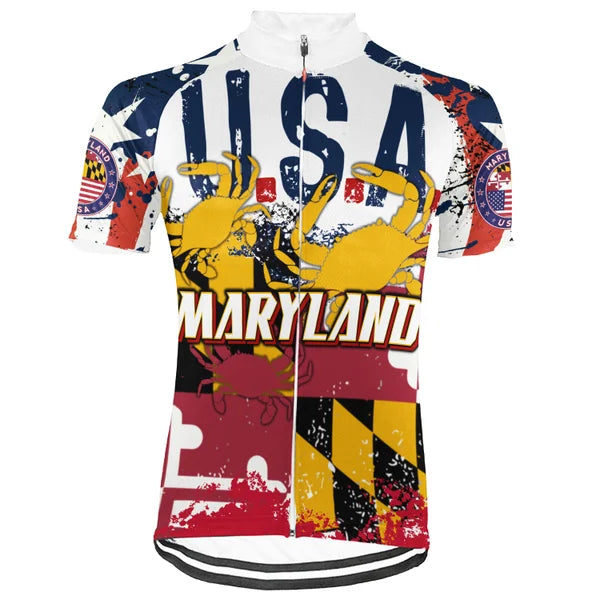 Customized Maryland-America 250th Anniversary Short Sleeve Cycling Jersey For Men And Women