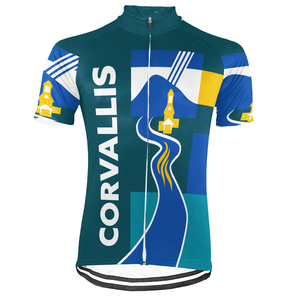 Customized Corvallis - Oregon Short Sleeve Cycling Jersey For Men And Women