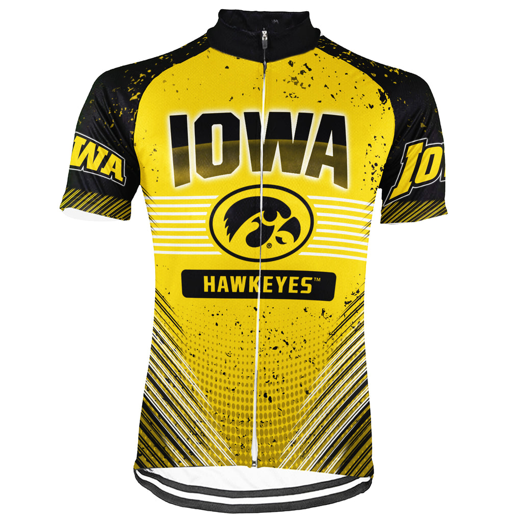 Customized Iowa Hawkeyes Short Sleeve Cycling Jersey for Men and Women