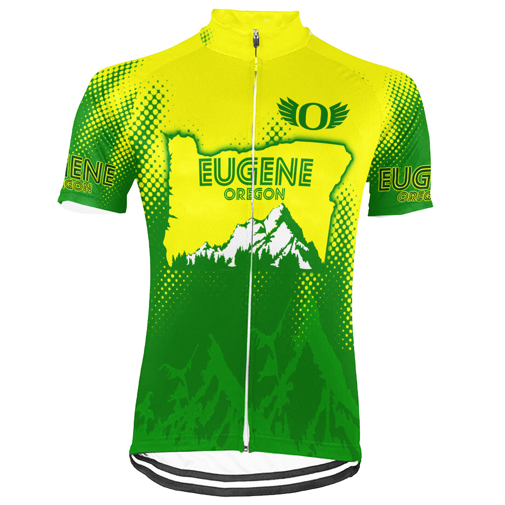 Customized Eugene - Oregon Short Sleeve Cycling Jersey For Men And Women