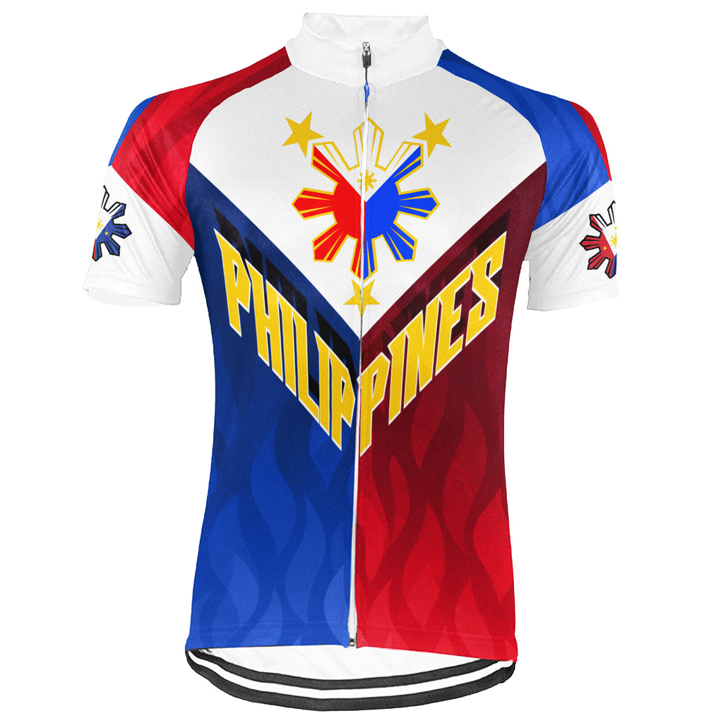Customized Philippines Short Sleeve Cycling Jersey For Men and Women