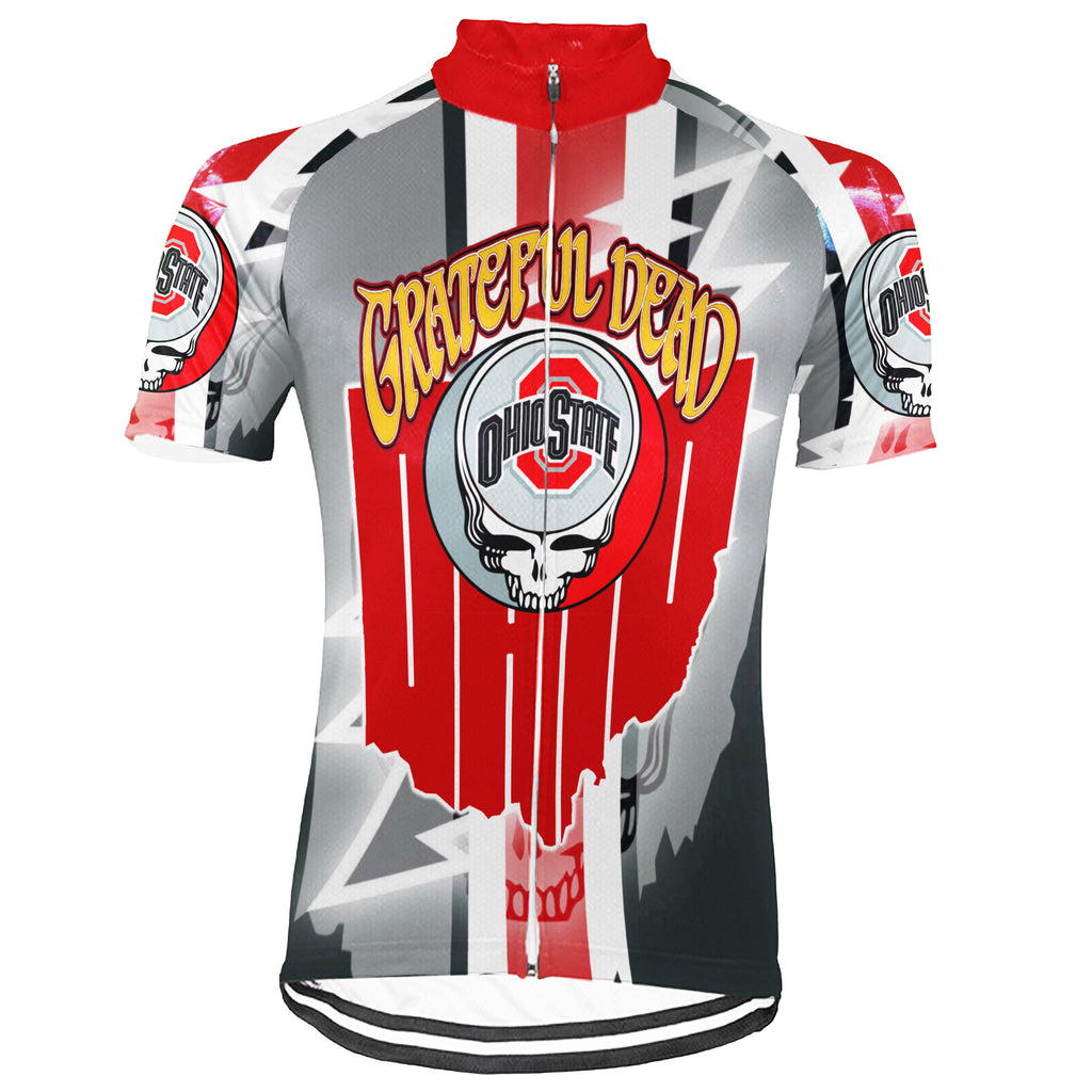 Customized Ohio Grateful Dead Fan Short Sleeve Cycling Jersey For Men And Women