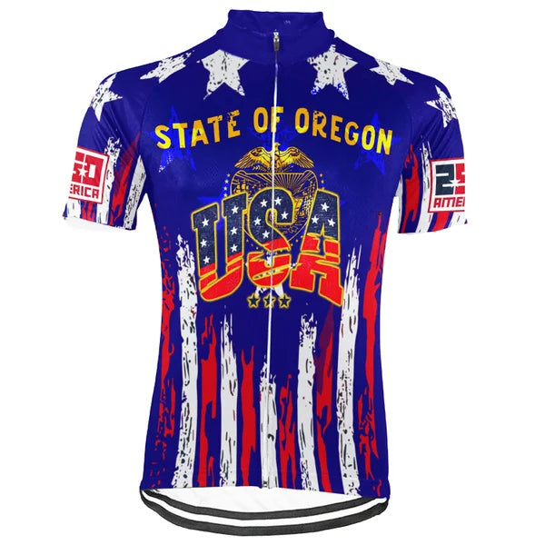 Customized Oregon-America 250th Anniversary Short Sleeve Cycling Jersey