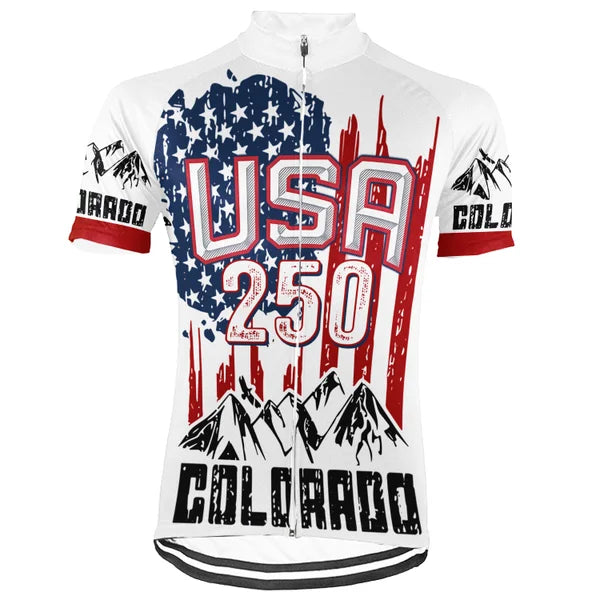 Customized Colorado-America 250th Anniversary Short Sleeve Cycling Jersey