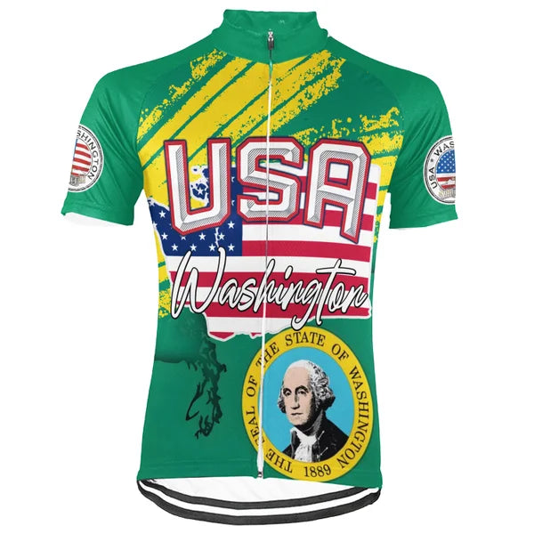 Customized Washington-America 250th Anniversary Short Sleeve Cycling Jersey