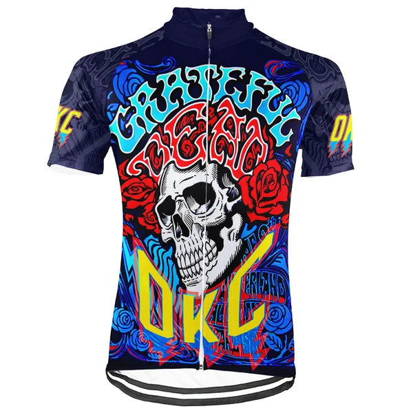 Customized Oklahoma Grateful Dead Fan Short Sleeve Cycling Jersey For Men And Women