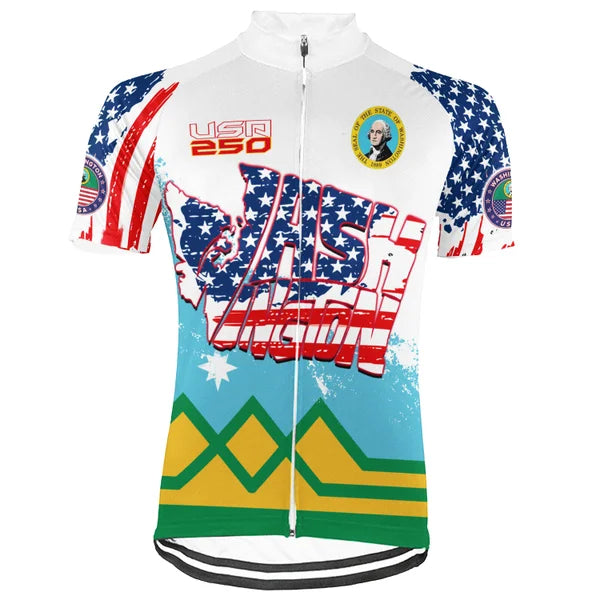 Customized Washington-America 250th Anniversary Short Sleeve Cycling Jersey