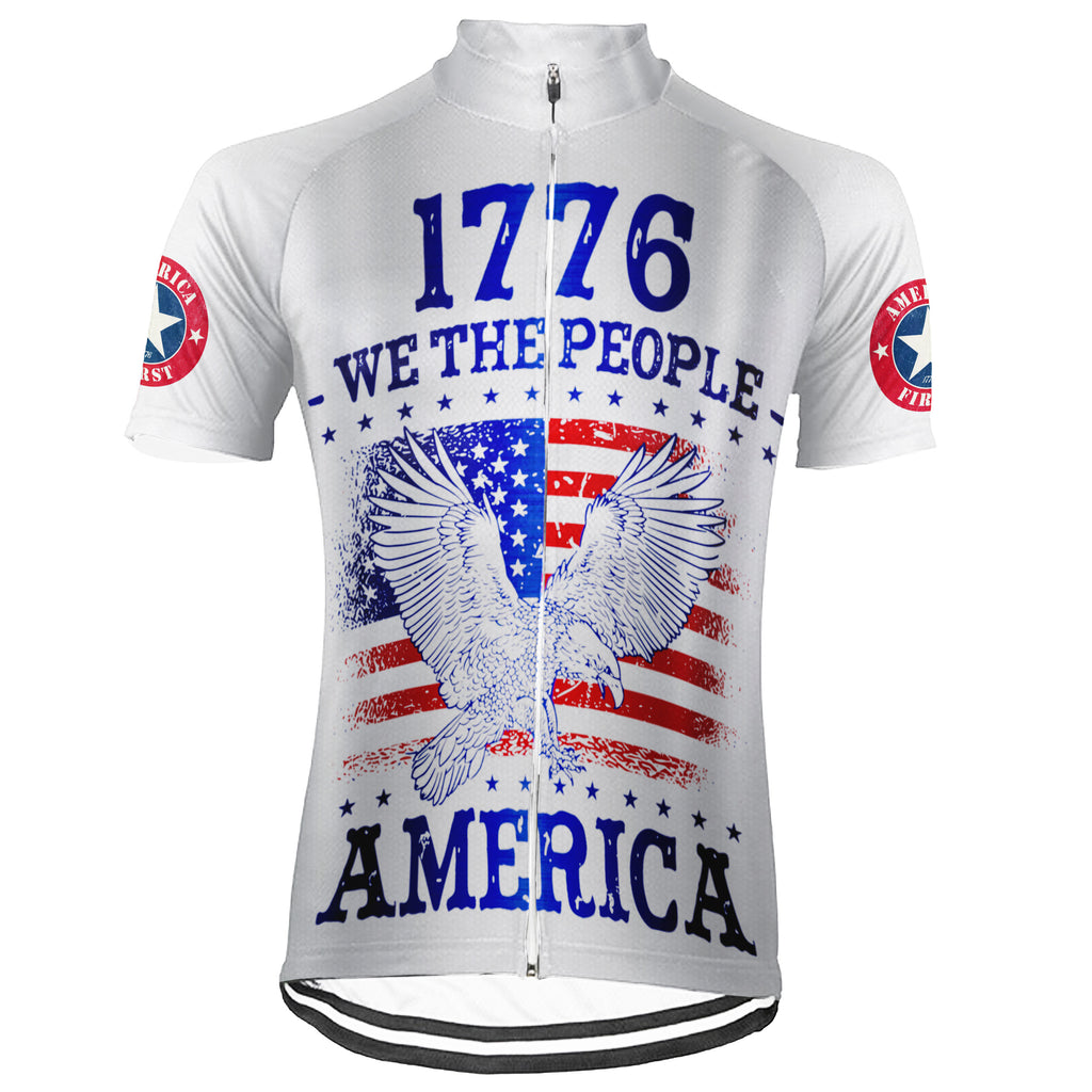 Maillot De Cyclisme USA - Taille L - Homme - Manches Courtes - Multicolore
