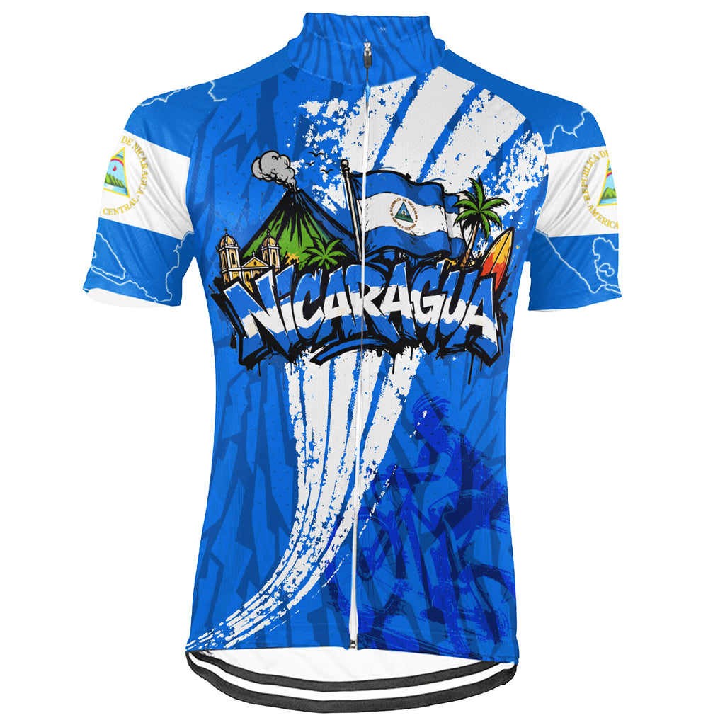 Customized Nicaragua Short Sleeve Cycling Jersey For Men and Women