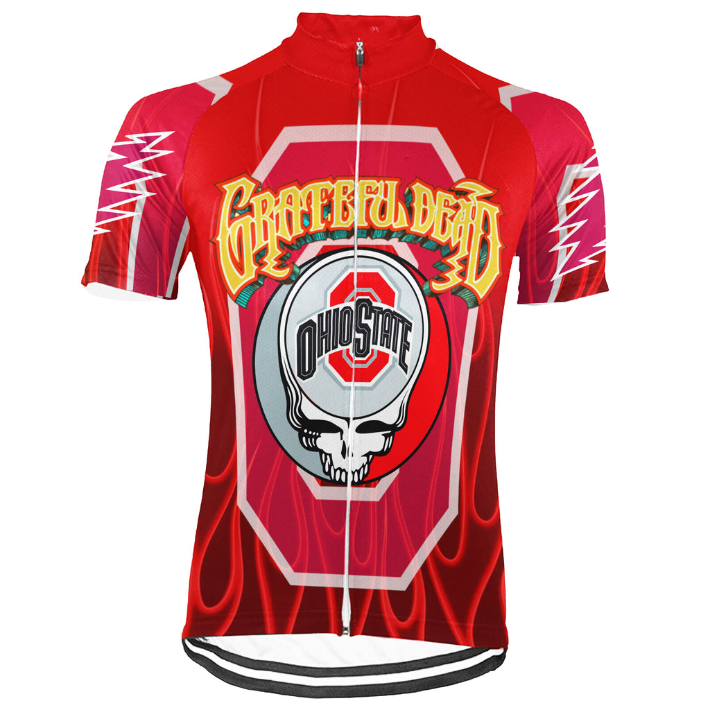 Customized Ohio Grateful Dead Fan Short Sleeve Cycling Jersey For Men And Women