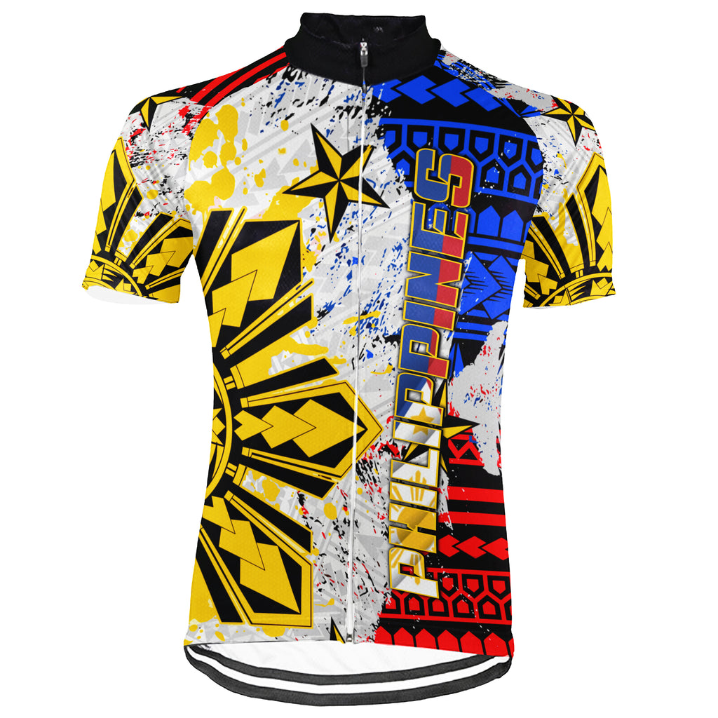 Customized Philippines Short Sleeve Cycling Jersey For Men and Women