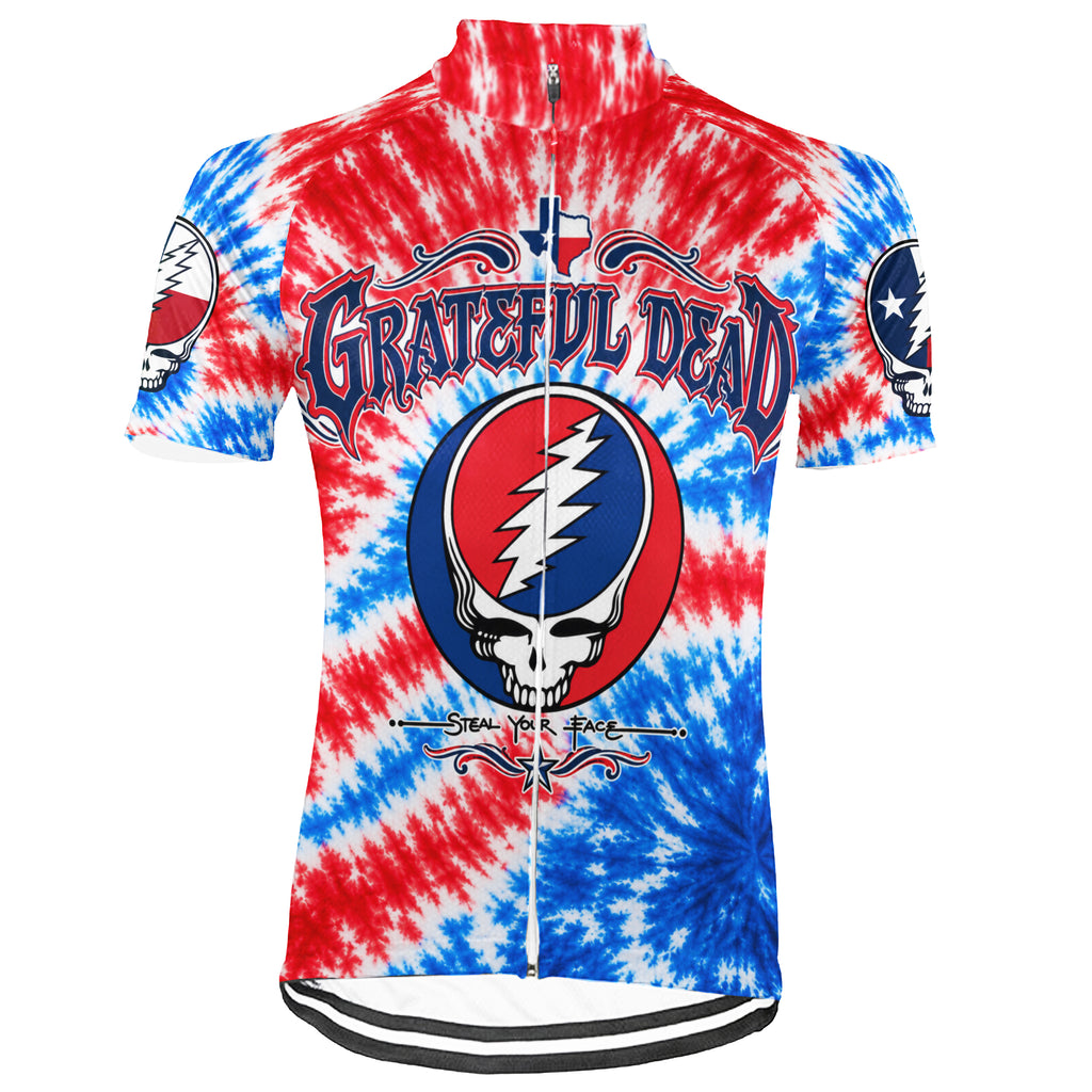 Customized Texas Grateful Dead Fan Short Sleeve Cycling Jersey For Men And Women