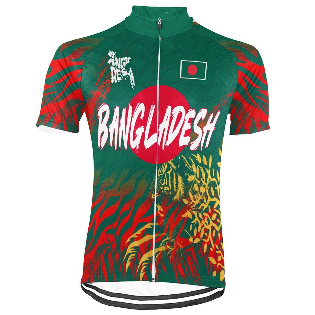 Customized Bangladesh Short Sleeve Cycling Jersey For Men and Women