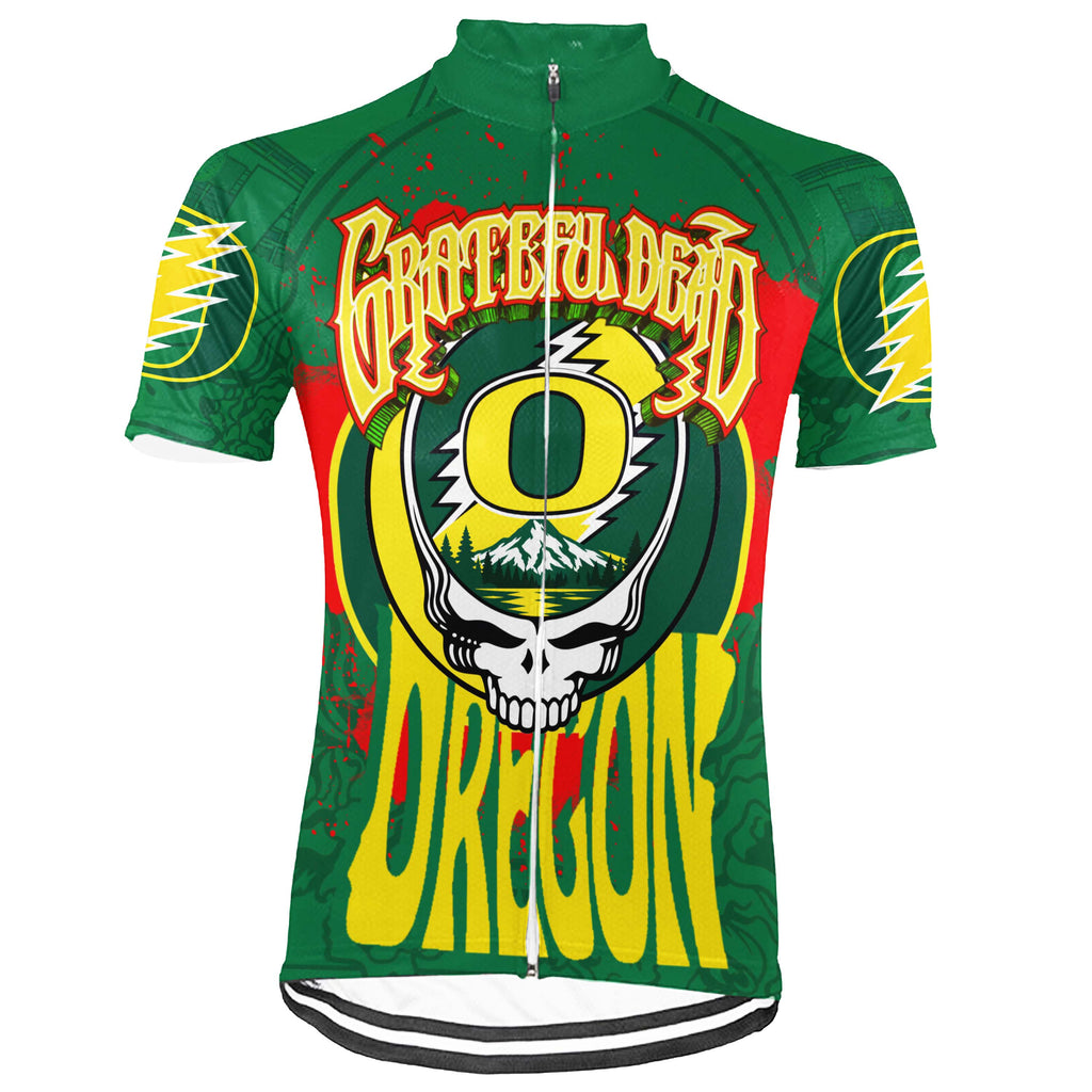 Customized Oregon Grateful Dead Fan Short Sleeve Cycling Jersey For Men And Women