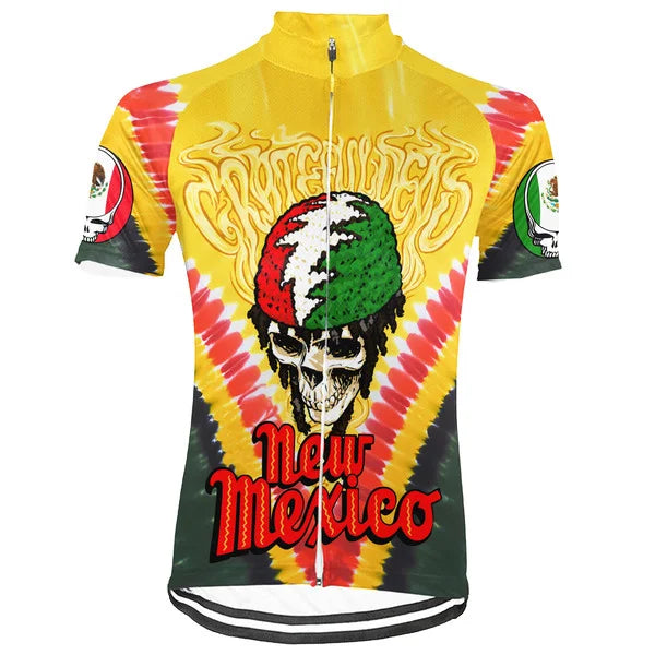 Customized Christmas Grateful Dead Fan Short Sleeve Cycling Jersey For Men