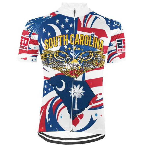 Customized South Carolina - America 250th Anniversary Short Sleeve Cycling Jersey