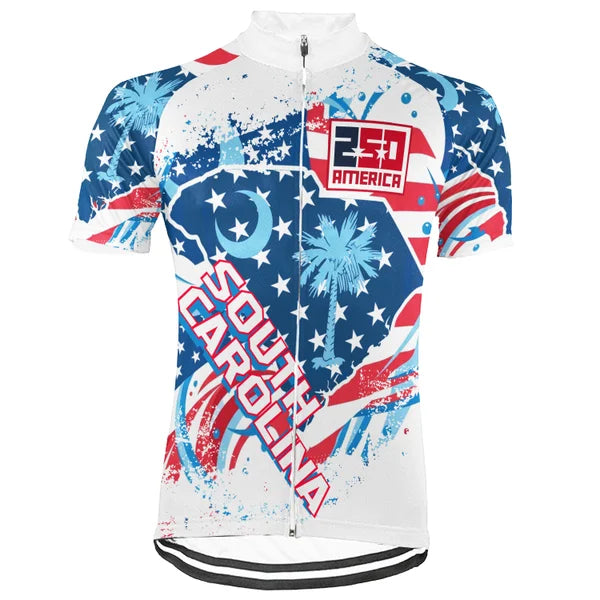 Customized South Carolina - America 250th Anniversary Short Sleeve Cycling Jersey
