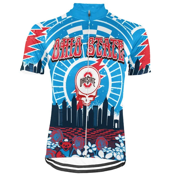 Customized Ohio Grateful Dead Fan Short Sleeve Cycling Jersey For Men