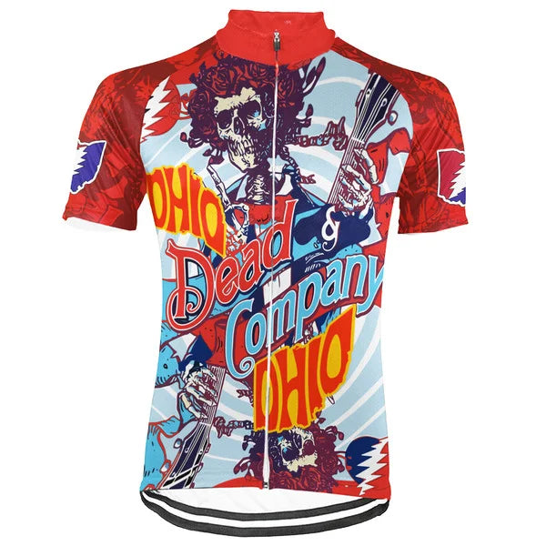 Customized Ohio Grateful Dead Fan Short Sleeve Cycling Jersey For Men